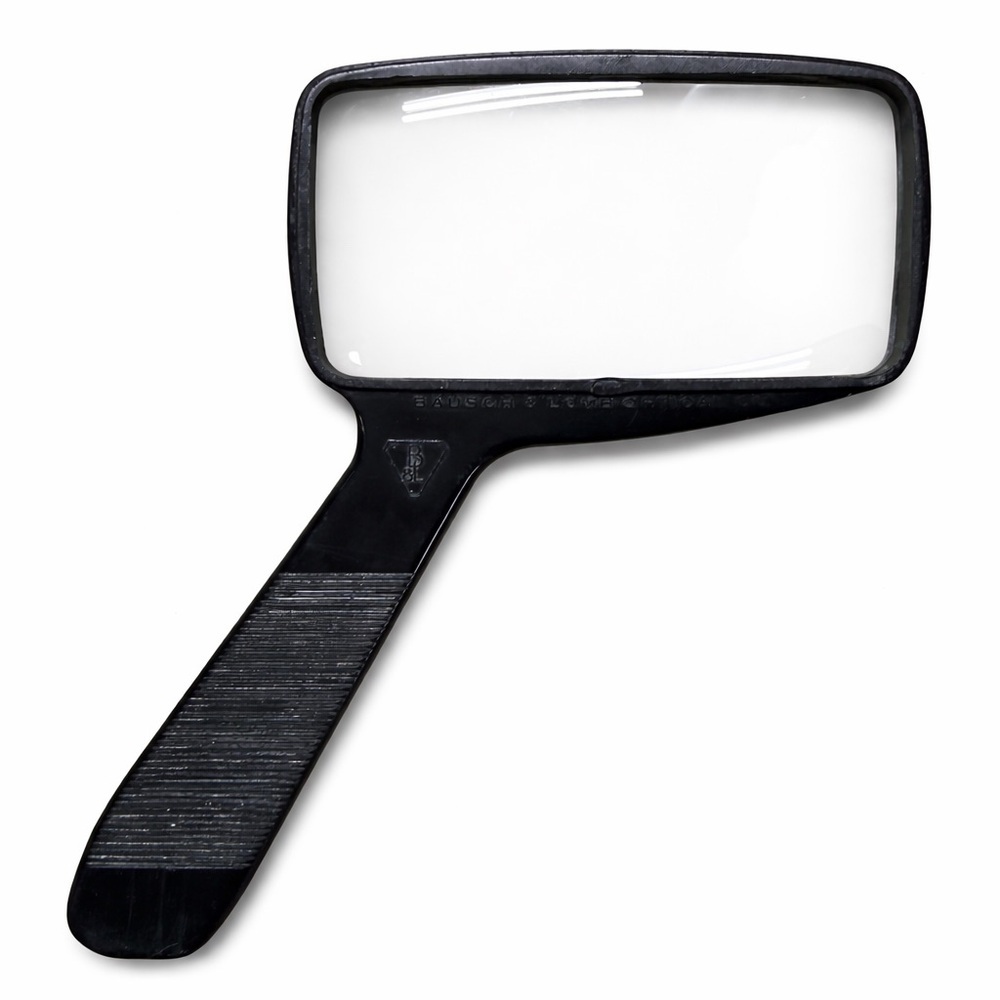 Vintage Bausch and Lomb Handheld Rectangle Reading Glass